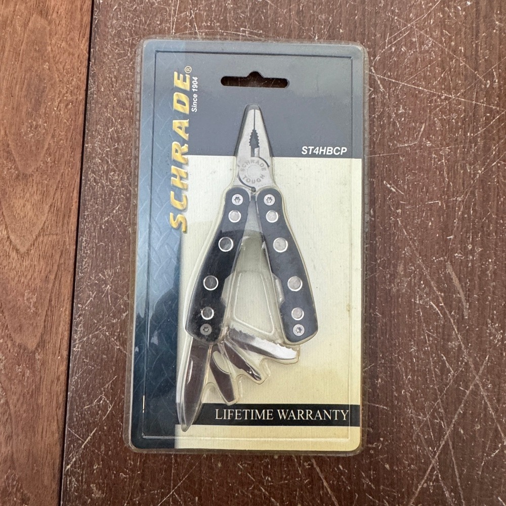 Schrade Tough Tool ST4HBCP Black handle multi‎ tool NEW in package